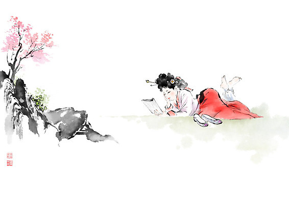 PSD 여자 꽃 엎드리기 신발 일러스트 장신구 캘리그라피 휴식 한명 사람 풍경 성인 책 독서 소풍 산책 바위 풀 한복 번짐 사색 낙관 기생 성인여자한명만 국내일러스트 식물 직업 1 한국전통 컨셉 생각 모션 야외활동 돌_바위 전통의상 여자한명만 성인여자만 파일형식 효과