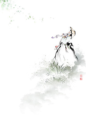 PSD 모자 여자 일러스트 캘리그라피 바람 휴식 한명 사람 풍경 초원 성인 소풍 산책 풀 한복 번짐 사색 낙관 기생 성인여자한명만 국내일러스트 자연요소 식물 직업 1 한국전통 잡화 컨셉 생각 날씨 야외활동 전통의상 여자한명만 성인여자만 파일형식 효과