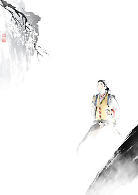 PSD 나무 여자 길 일러스트 캘리그라피 휴식 한명 사람 성인 소풍 산책 한복 번짐 사색 낙관 성인여자한명만 국내일러스트 식물 1 한국전통 컨셉 생각 야외활동 전통의상 여자한명만 성인여자만 파일형식 효과