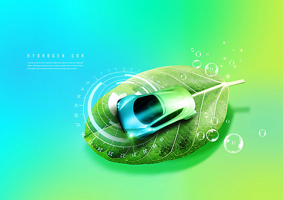 PSD 편집이미지 자동차 자연 나뭇잎 사람없음 초록색 그린에너지 친환경 수소 수소기호 수소에너지 친환경자동차 수소자동차 이미지편집 기호 육상교통 컬러 잎 환경 에너지 원소 생태계 파일형식