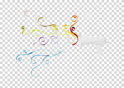 편집 편집이미지 종이 누끼 사람없음 확성기 페이퍼아트 오브젝트 종이공예 PNG 편집소스 공예 파일형식