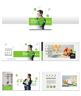 서양인 외국인 템플릿 여자 남자 ZIP 리플렛 사람 팜플렛 20대 성인 세명 연두색 금융 턱괴기 한국인 서비스 고민 은행 성인만 인디자인 INDD 오픈뱅킹 이미지템플릿 감정 모션 동양인 인종 청년 초록색 경제 뱅킹 파일형식