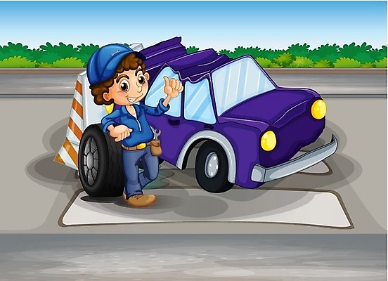 EPS 해외이미지 식물 남자 도로 길 이동 일러스트 교통시설 자동차 하늘 모바일 거리 사람 소년 그래픽 10대 초록색 기계 손상 바퀴 보행자 플랫 수리 사건 그림 타이어 고정 정비공 교체 깨짐 부주의 자동 해외202004 해외일러스트 어린이 육상교통 컬러 교통 컨셉 청소년 기술자 시설 파일형식 벡터