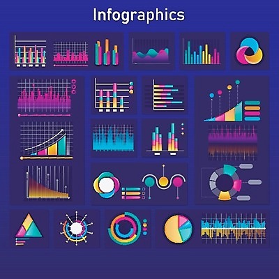 EPS 해외이미지 일러스트 그래프 사람없음 인포그래픽 UI 엘리먼트 해외202004 해외일러스트 파일형식 벡터