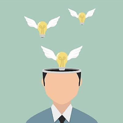 EPS 해외이미지 남자 일러스트 비즈니스 전구 아이디어 한명 정장 상반신 성인 연두색 비즈니스라이프 비행 비즈니스맨 얼굴없음 성인남자한명만 해외일러스트 1 라이프스타일 옷 컨셉 사람 초록색 직장인 남자한명만 성인남자만 파일형식 벡터 이미지허브
