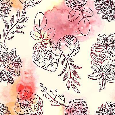 EPS 해외이미지 디자인 꽃 분홍색 일러스트 미술 사람없음 스케치 엘리먼트 작약 해외일러스트 식물 컬러 문화예술 파일형식 벡터 이미지허브