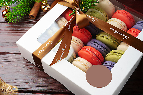 포토 JPG 해외이미지 리본 포장 디저트 실내 선물 사람없음 상자 달콤 담기 마카롱 포장상자 나무배경 해외포토 음식 백그라운드 모션 내부 맛 파일형식 이미지허브