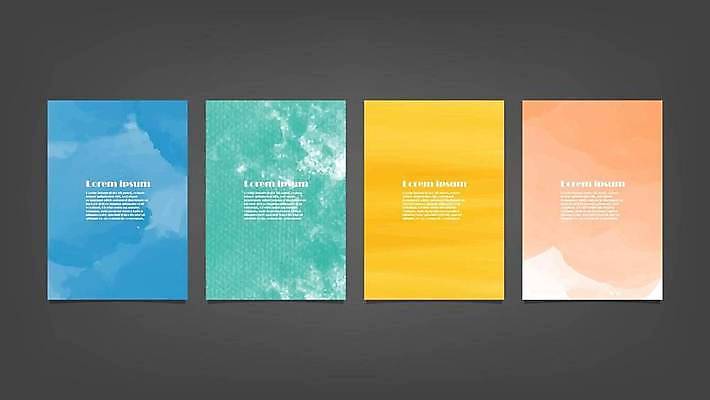 EPS 해외이미지 디자인 배너 백그라운드 일러스트 추상 사람없음 세로 세트 해외일러스트 무늬 파일형식 벡터 이미지허브