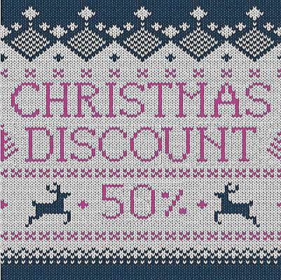 EPS 해외이미지 디자인 분홍색 백그라운드 크리스마스 패턴 일러스트 사슴 따뜻함 사람없음 세일 검은색 흰색 직물 뜨개질 질감 순록 해외일러스트 기념일 컬러 무늬 포유류 취미 파일형식 벡터 이미지허브