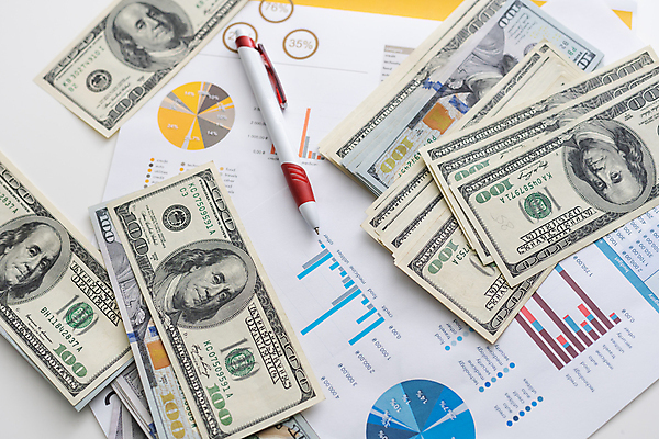 포토 JPG 해외이미지 지폐 그래프 사람없음 볼펜 달러 보고서 돈더미 해외포토 돈 펜 파일형식 더미 이미지허브