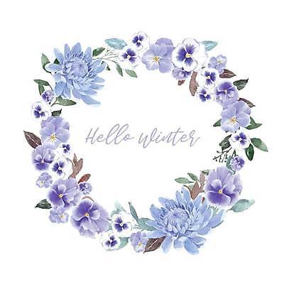 EPS 해외이미지 꽃 일러스트 프레임 국화 사람없음 보라색 원형 그림 손그림 해외일러스트 도형 식물 컬러 파일형식 벡터 이미지허브