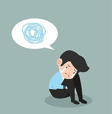 EPS 해외이미지 전신 남자 말풍선 일러스트 한명 앉기 성인 비즈니스맨 울음 웅크림 민트색 우울감 우울증 성인남자한명만 해외일러스트 1 감정 컬러 비즈니스 모션 표정 사람 직장인 질병 남자한명만 성인남자만 파일형식 벡터 이미지허브