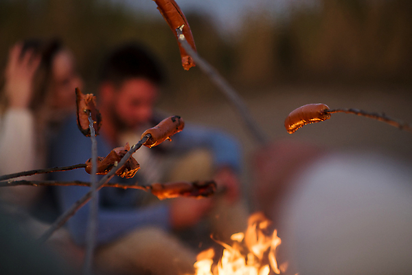 포토 JPG 해외이미지 여자 남자 상반신 성인 야외 두명 옆모습 아웃포커스 캠핑 나뭇가지 소시지 야간 소프트포커스 모닥불 굽기 소시지구이 성인만 해외포토 자연요소 나무 뷰포인트 불 레저 촬영기법 사람 가공식품 구이 파일형식 이미지허브