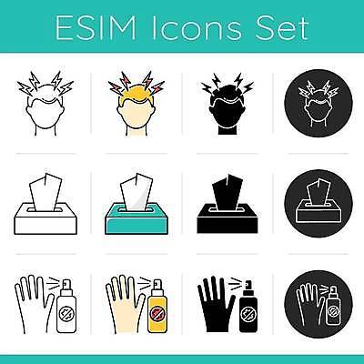 EPS 해외이미지 손 디자인 종이 선 컨셉 일러스트 스트레스 미술 세트 수건 머리 검은색 웹 고통 추위 도움 조직 플랫 바이러스 상처 일회용 심볼 사인 그림 예방 냅킨 두통 윤곽 감염 고립 상형문자 위생관리 인플루엔자 증상 편두통 해외일러스트 문자 감정 컬러 인터넷 문화예술 관리 신체부위 위생용품 질병 파일형식 벡터 이미지허브