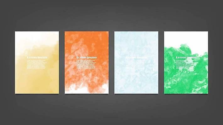 EPS 해외이미지 디자인 배너 백그라운드 일러스트 추상 사람없음 세로 세트 해외일러스트 무늬 파일형식 벡터 이미지허브