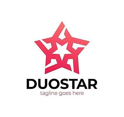 EPS 해외이미지 디자인 별 분홍색 일러스트 비즈니스 사람없음 심볼 브랜딩 해외일러스트 자연요소 컬러 파일형식 벡터 이미지허브