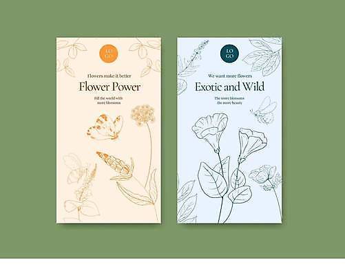 EPS 해외이미지 하늘색 나비 잎 일러스트 봄꽃 사람없음 세트 노란색 들꽃 라인아트 감성 소셜네트워크 소셜미디어 보테니컬아트 해외일러스트 식물 꽃 선 컬러 곤충 컨셉 파란색 봄 파일형식 벡터 이미지허브