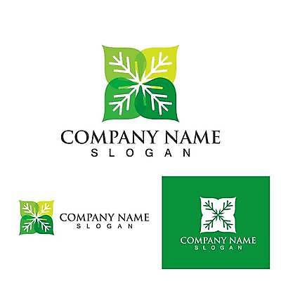 EPS 해외이미지 나무 디자인 잎 일러스트 사람없음 초록색 심볼 에코 유기농 엘리먼트 해외일러스트 식물 웰빙 컬러 환경 파일형식 벡터 이미지허브