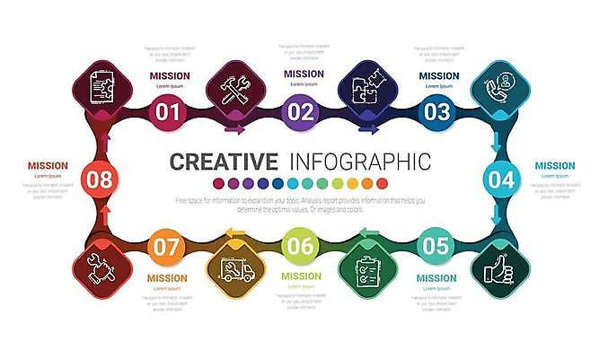 EPS 해외이미지 템플릿 컨셉 일러스트 비즈니스 추상 그래픽 숫자 자료 웹 인포그래픽 정보 발표 역사 계획 8 연결 심볼 보고서 옵션 단계 엘리먼트 해외일러스트 문자 무늬 인터넷 파일형식 벡터 이미지허브