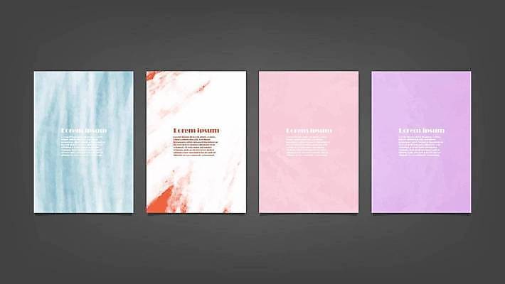 EPS 해외이미지 디자인 배너 백그라운드 일러스트 추상 사람없음 세로 세트 해외일러스트 무늬 파일형식 벡터 이미지허브