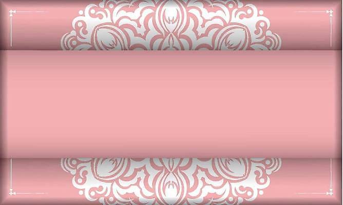 EPS 해외이미지 문양 분홍색 일러스트 프레임 사람없음 화려 고급 빅토리아 카피스페이스 해외일러스트 레이스천 컬러 컨셉 공백 직물 파일형식 벡터 이미지허브