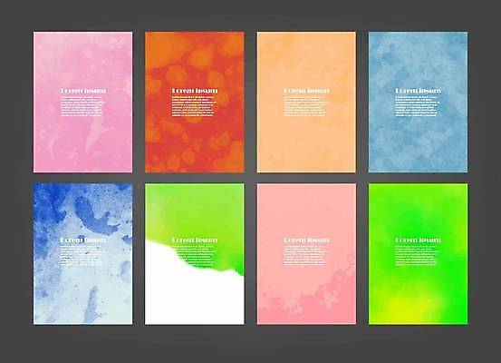 EPS 해외이미지 디자인 배너 백그라운드 일러스트 추상 사람없음 세로 세트 해외일러스트 무늬 파일형식 벡터 이미지허브