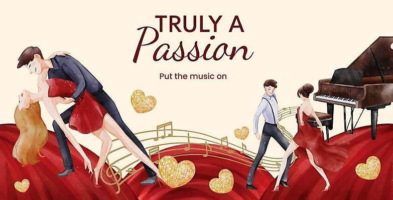 EPS 해외이미지 전신 여자 남자 음표 일러스트 팜플렛 여러명 성인 빨간색 하트 춤 미러볼 커플댄스 선율 성인만 해외일러스트 모양 기호 음악 컬러 다수 문화예술 사람 장식 파일형식 벡터 이미지허브