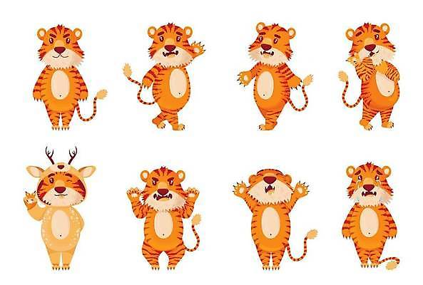 EPS 해외이미지 동물 캐릭터 행복 물결 야생동물 일러스트 동물원 서기 세트 걷기 외침 분노 인사 플랫 유혹 만화 수집 눈물 고립 공격적 해외일러스트 일러캐릭터 감정 컨셉 모션 소리 예절 파일형식 벡터 이미지허브