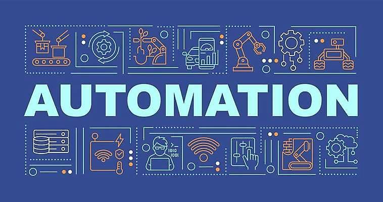 EPS 해외이미지 디자인 선 백그라운드 컨셉 일러스트 타이포그라피 사람없음 단어 디지털 기계 로봇 자동화 프로그램 레터링 해외일러스트 문자 파일형식 벡터 이미지허브
