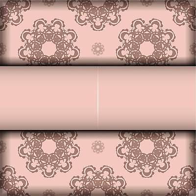 EPS 해외이미지 문양 분홍색 일러스트 프레임 사람없음 화려 고급 빅토리아 카피스페이스 해외일러스트 컬러 컨셉 공백 파일형식 벡터 이미지허브