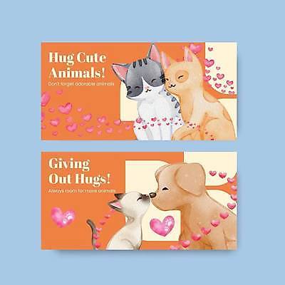 EPS 해외이미지 캐릭터 일러스트 키스 사랑 사람없음 반려동물 주황색 고양이 하트 강아지 해외일러스트 일러캐릭터 모양 동물 감정 컬러 포유류 개 애정표현 파일형식 벡터 이미지허브