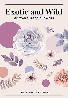 EPS 해외이미지 꽃 포스터 잎 일러스트 사람없음 원형 분위기 손그림 감성 연보라색 포스터템플릿 해외일러스트 도형 식물 템플릿 컨셉 보라색 파일형식 벡터 이미지허브