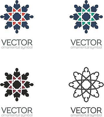 EPS 해외이미지 디자인 일러스트 추상 사람없음 세트 오리엔탈 심볼 만다라 해외일러스트 무늬 파일형식 벡터 이미지허브