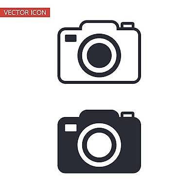 EPS 해외이미지 일러스트 사람없음 카메라 심볼 라인아트 해외일러스트 선 전자제품 파일형식 벡터 이미지허브