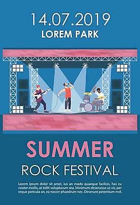 EPS 해외이미지 전신 남자 포스터 연주 일러스트 노래 서기 들기 앉기 팜플렛 성인 세명 파란색 콘서트 공연 무대 일렉기타 마이크 드럼 스포트라이트 락페스티벌 성인남자만 해외일러스트 음악 컬러 음향기기 모션 타악기 사람 이벤트 축제 기타 남자만 성인만 파일형식 벡터 이미지허브