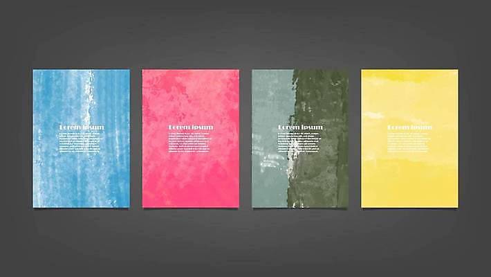 EPS 해외이미지 디자인 배너 백그라운드 일러스트 추상 사람없음 세로 세트 해외일러스트 무늬 파일형식 벡터 이미지허브