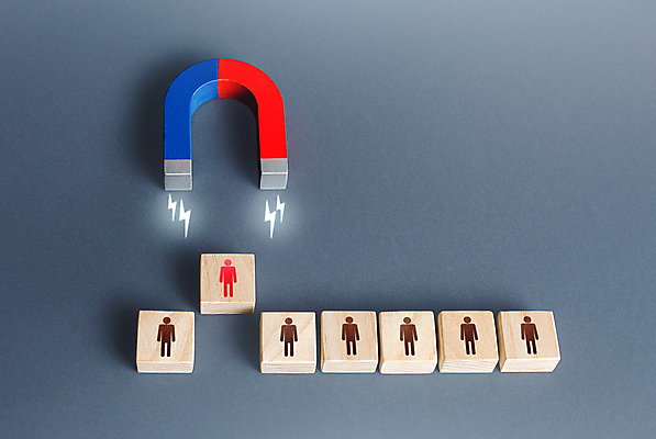 포토 JPG 해외이미지 회색배경 사람모양 실내 사람없음 선택 자석 U자형자석 채용 나무블록 해외포토 모양 백그라운드 컨셉 비즈니스 내부 목재 블록 회색 파일형식 이미지허브