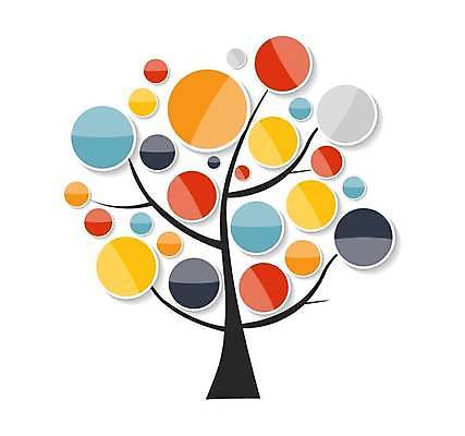 EPS 해외이미지 디자인 일러스트 비즈니스 사람없음 그래픽 자료 인포그래픽 원형 레이아웃 나무모양 엘리먼트 해외일러스트 모양 도형 파일형식 벡터 이미지허브