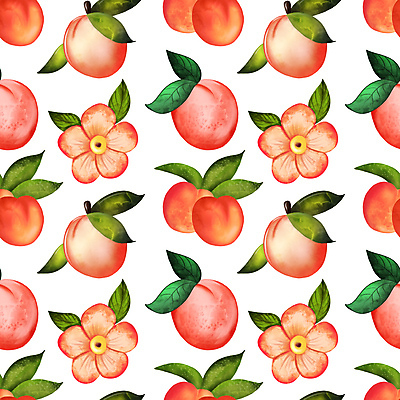 포토 JPG 해외이미지 패턴 수채화 사람없음 여름 패턴백그라운드 복숭아 손그림 복사꽃 코랄 해외포토 계절 꽃 컬러 백그라운드 무늬 과일 파일형식 이미지허브