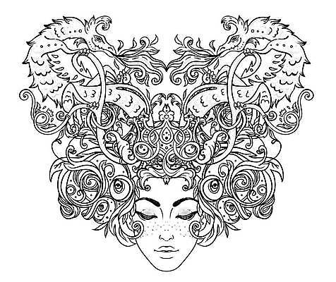 EPS 해외이미지 동물 캐릭터 디자인 여자 문화 얼굴 일러스트 파충류 동화 왕관 생물 요정 사람 동양인 장식 머리 수확 골동품 용 화려 뱀 중세 문신 도마뱀 윤곽 육식동물 신화 공상 마법 판화 여왕 고립 러시아인 스타일 해외일러스트 일러캐릭터 서양인 컨셉 농업 미술 인종 신체부위 역사 파일형식 벡터 이미지허브