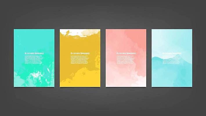 EPS 해외이미지 디자인 배너 백그라운드 일러스트 추상 사람없음 세로 세트 해외일러스트 무늬 파일형식 벡터 이미지허브