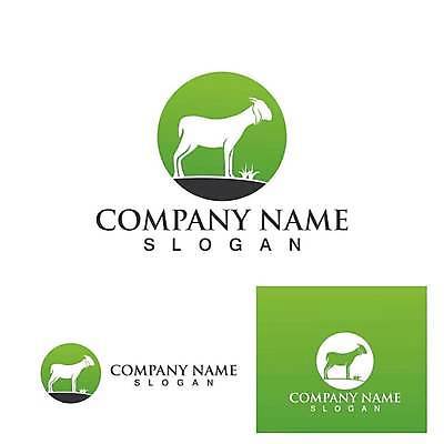 EPS 해외이미지 디자인 일러스트 염소 사람없음 농장 심볼 엘리먼트 스타일 해외일러스트 농업 포유류 파일형식 벡터 이미지허브