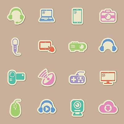 EPS 해외이미지 스티커 일러스트 안테나 사람없음 노트북 스마트폰 세트 컬러풀 라벨 헤드셋 마우스 게임기 마이크 폴라로이드 커서 캠코더 클라우드서비스 소셜네트워크 해외일러스트 컬러 음향기기 통신 프레임 전자제품 핸드폰 스마트기기 카메라 컴퓨터용품 헤드폰 서비스 파일형식 벡터 이미지허브