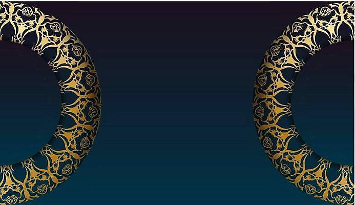 EPS 해외이미지 문양 디자인 백그라운드 일러스트 프레임 사람없음 금색 화려 고급 남색 카피스페이스 국경 해외일러스트 컬러 컨셉 공백 파일형식 벡터 이미지허브