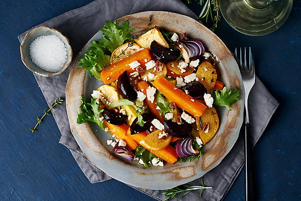 포토 JPG 해외이미지 포크 사람없음 샐러드 파란배경 건강식 해외포토 식기 음식 백그라운드 파란색 파일형식 이미지허브