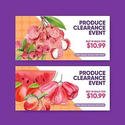 EPS 해외이미지 배너 조각 백그라운드 잎 일러스트 단면 수박 타이포그라피 사람없음 세트 보라색 달콤 자두 크랜베리 카피스페이스 해외일러스트 식물 문자 열매 컬러 과일 공백 맛 파일형식 벡터 이미지허브