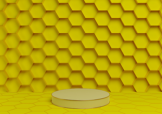 JPG 해외이미지 일러스트 사람없음 노란색 3D 원형 육각형 단상 허니콤 헥사곤 해외일러스트 해외포토 포토 모양 도형 컬러 패턴 디지털합성 파일형식 이미지허브