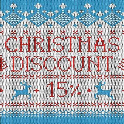 EPS 해외이미지 디자인 하늘색 백그라운드 크리스마스 패턴 일러스트 사슴 따뜻함 사람없음 빨간색 세일 흰색 직물 뜨개질 질감 순록 해외일러스트 기념일 컬러 무늬 포유류 취미 파란색 파일형식 벡터 이미지허브