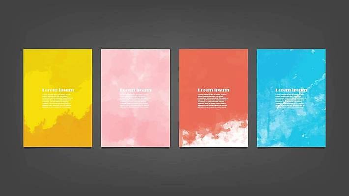 EPS 해외이미지 디자인 배너 백그라운드 일러스트 추상 사람없음 세로 세트 해외일러스트 무늬 파일형식 벡터 이미지허브