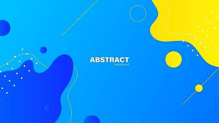 EPS 해외이미지 물결 하늘색 백그라운드 곡선 일러스트 추상 사람없음 노란색 원형 기하학 해외일러스트 도형 선 컬러 무늬 파란색 파일형식 벡터 이미지허브